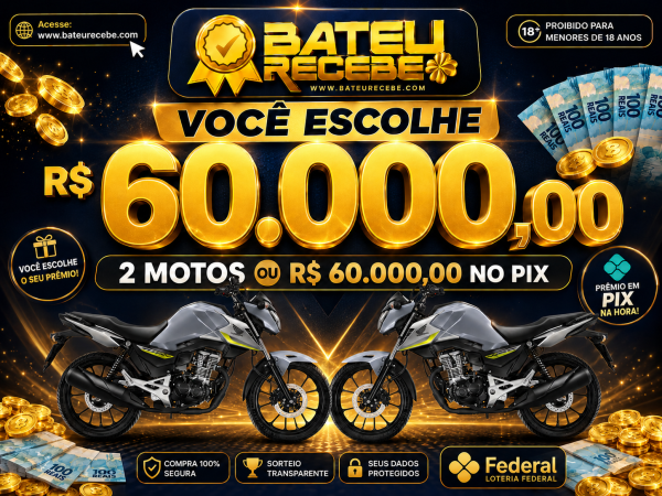 60.000,00 no PIX  ou (02) motos CG 160 Titan